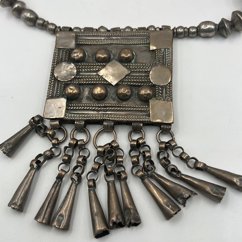 Antique Ethiopian silver engagement necklace - Picture 3 of 6